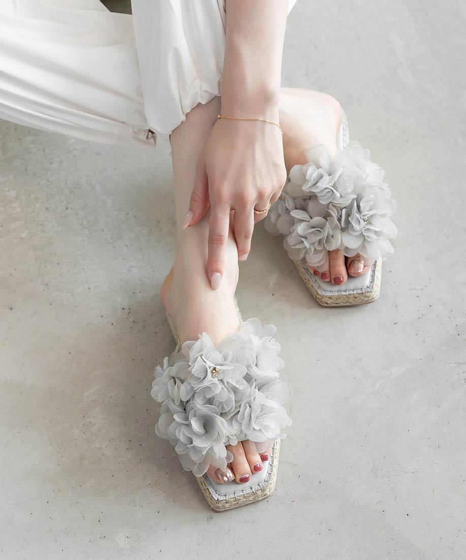 ボリュームフラワーミュールサンダルRANDA公式サイト