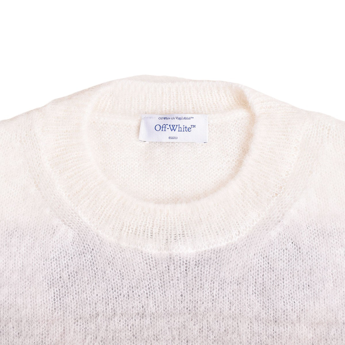 Off-White]MOHAIR ARROW GRAD KNIT CREWNECK/GRAY(OMHF24-RTW0315) – R&Co.