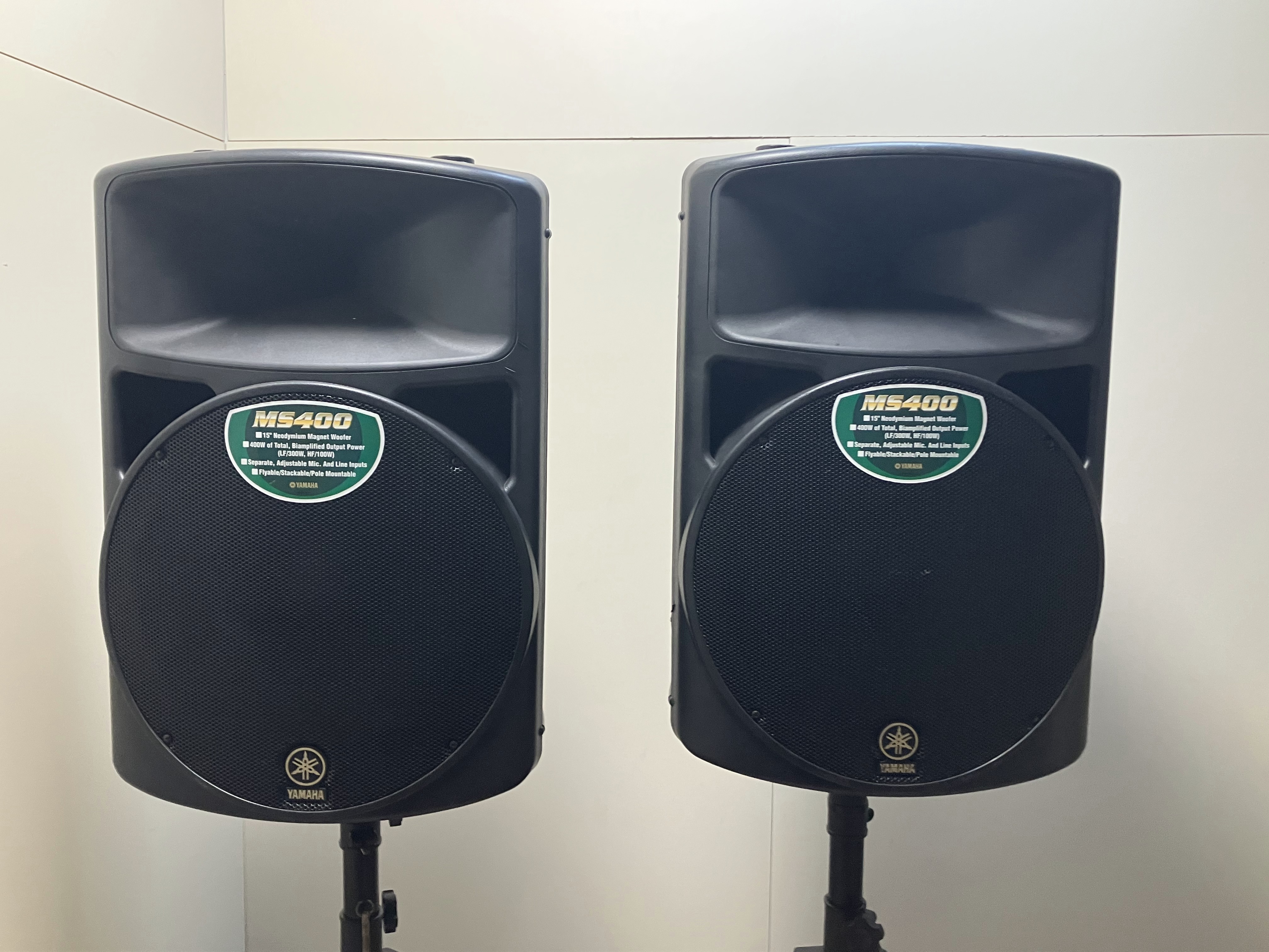 YAMAHA ヤマハ スタンド付き パワードスピーカー MS400 PA機材 音響機材