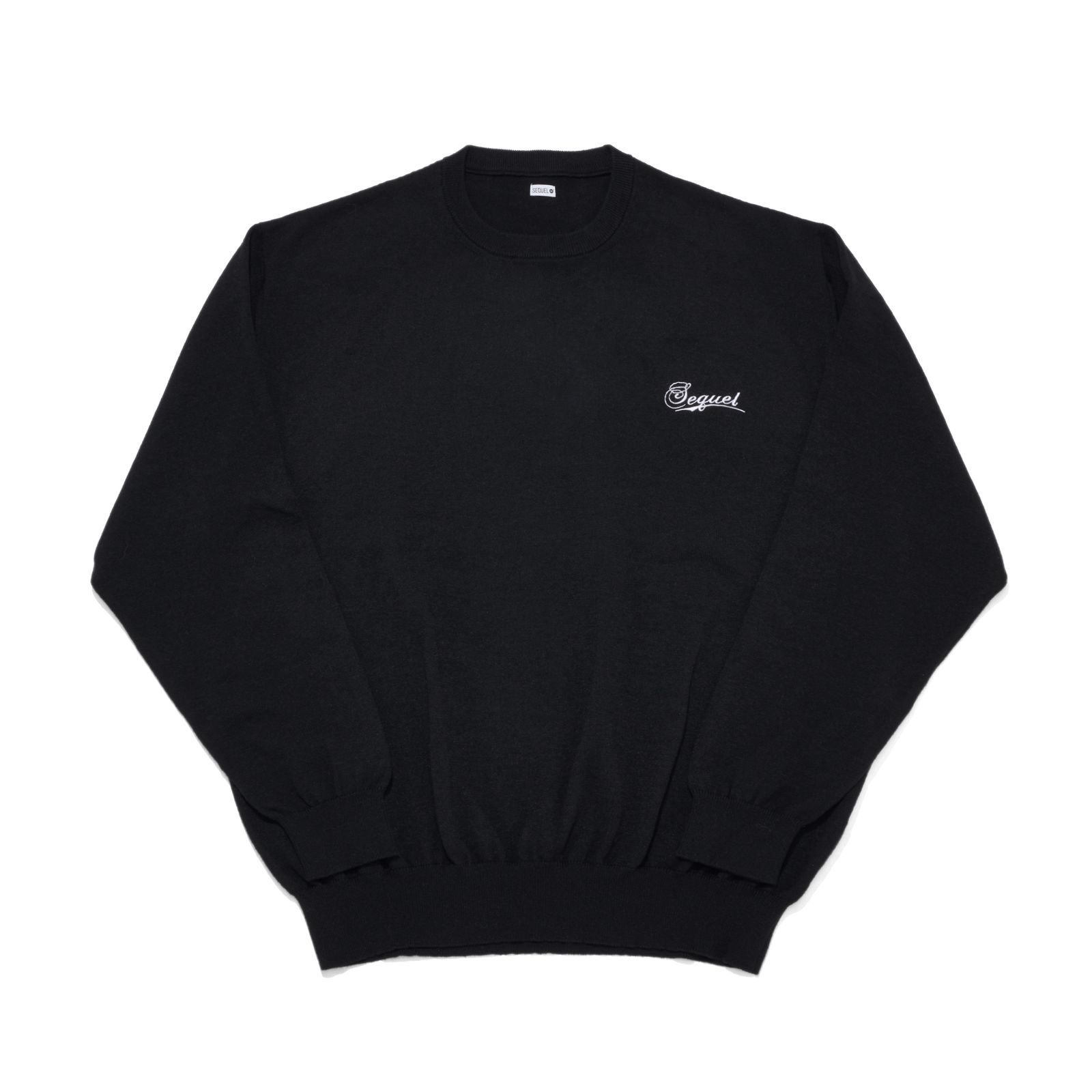SEQUEL - SQ-23AW-KN-06 CREW NECK KNIT BLACK | River