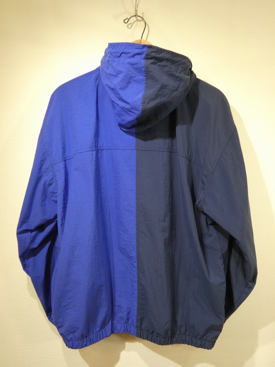 90s OLD GAP TWO TONE NYLON ANORAK PULLOVER PARKA - RICUR