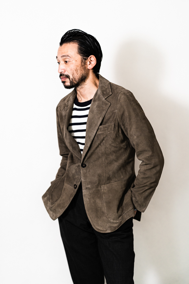 2022 Spring & Summer – RING JACKET Napoli sheep skin suede jacket