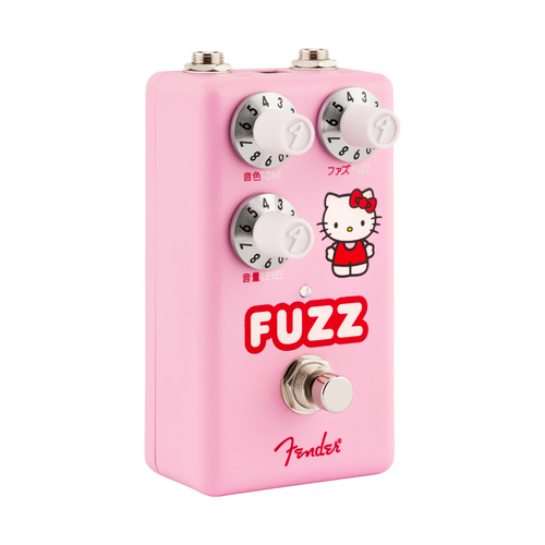 Fender Limited Edition Hello Kitty Fuzz Effect Pedal, Pink
