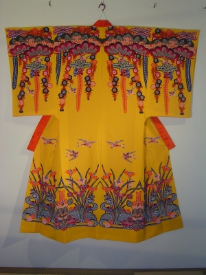 紅型打掛（黄・L）｜沖縄・ハワイ食材と雑貨の通販ショップ 27foods