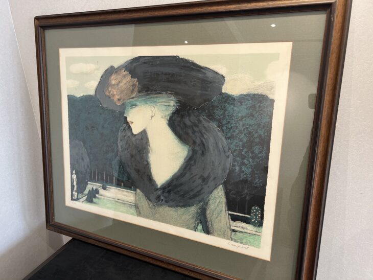 カシニョール 作 『公園のプロフィール』版画 ｜骨董品買取 緑和堂