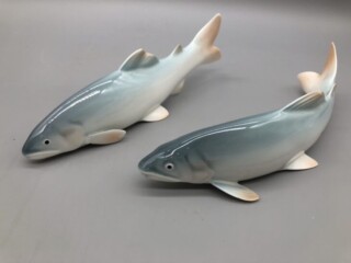 オールドノリタケ 『フィギュリン 鮎』 ｜骨董品買取 緑和堂