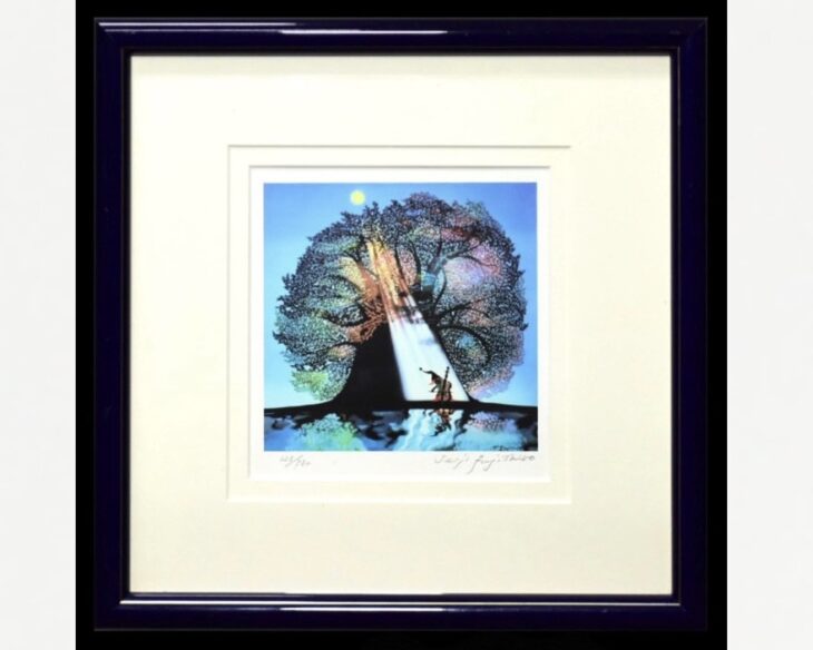 藤城清治『月光の響』 ｜骨董品買取 緑和堂