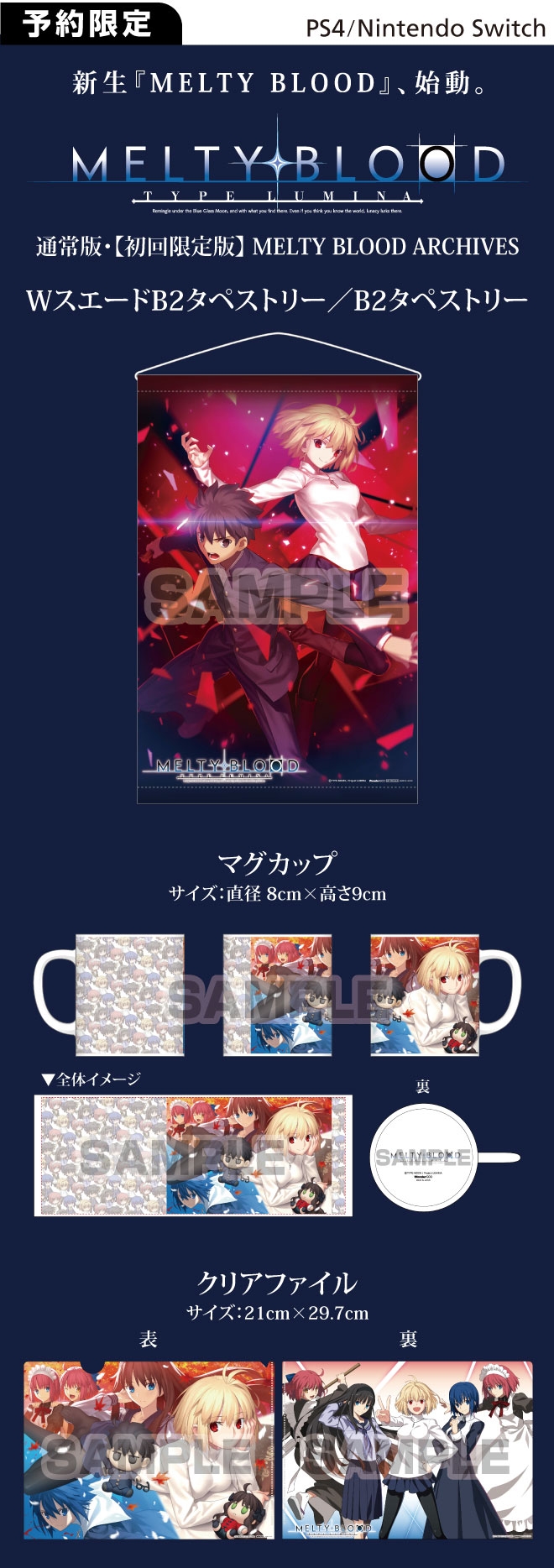 PS4／Nintendo Switch MELTY BLOOD TYPE LUMINA 初回限定版【限定