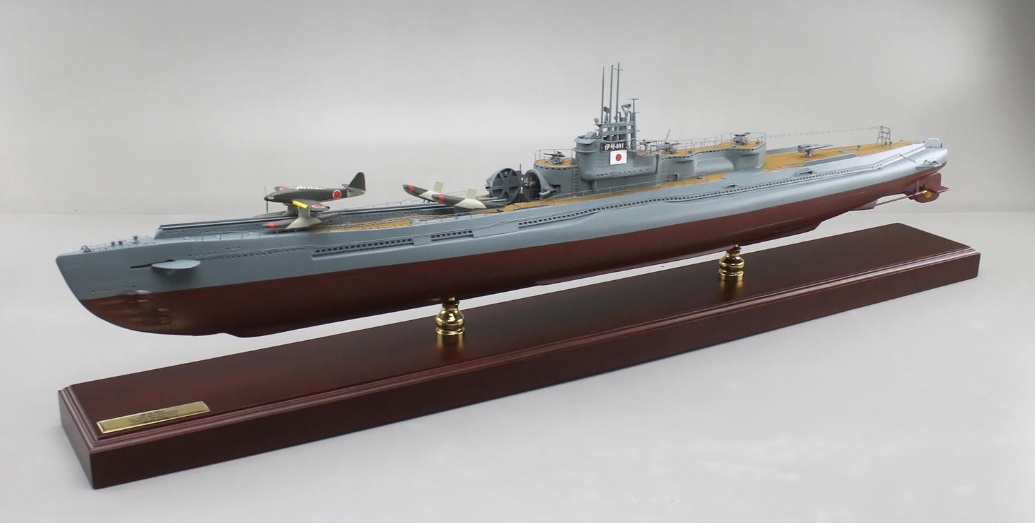 □伊号第四〇〇潜水艦（イ400）精密模型完成品 1/350イ400 1/200イ400