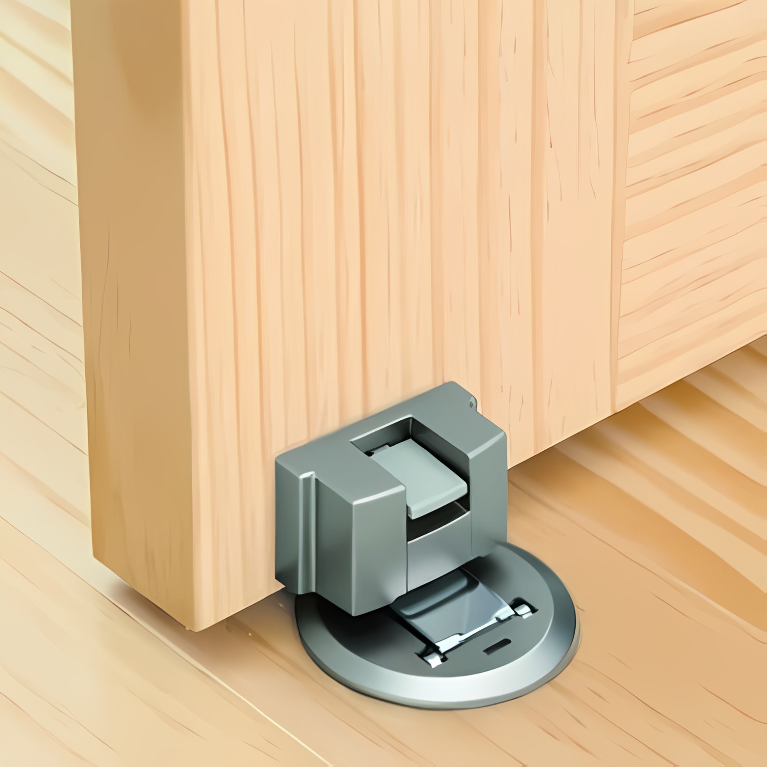 ドアストッパー 5型 （マグネット）シルバー,ドア,ドアストッパー