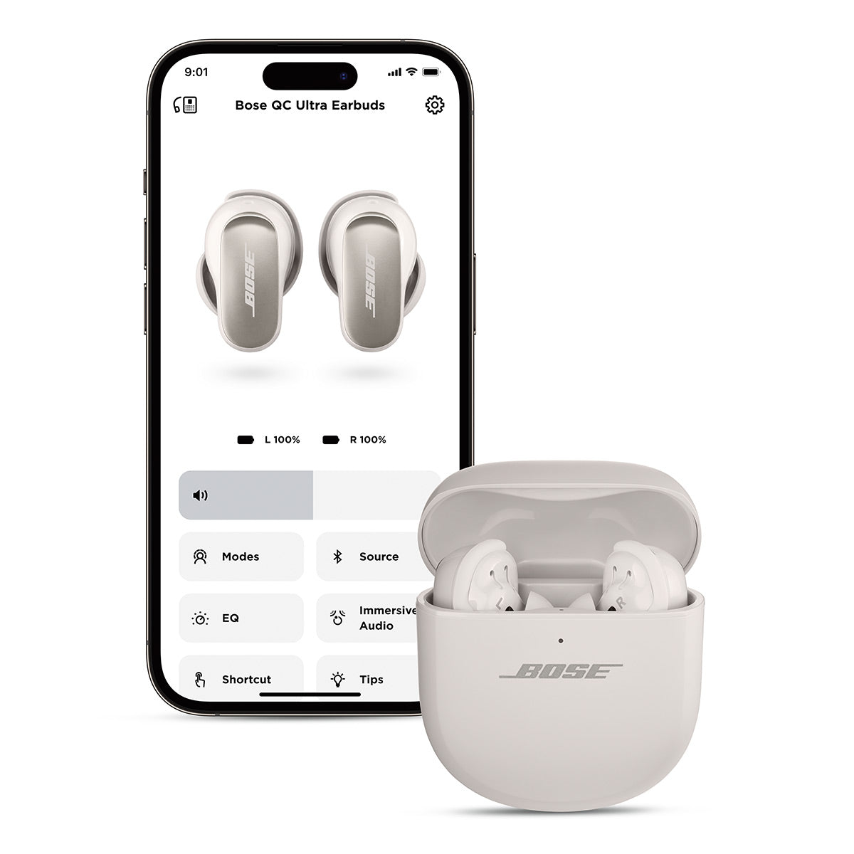 Bose QuietComfort Ultra Wireless Noise Cancelling Earbuds (White