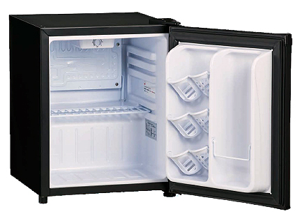 直冷式小型冷蔵庫（24L）左開き/M1059RG-24BM-L | シロ産業 |