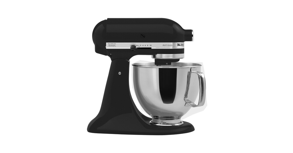 KitchenAid KSM150PSBK Artisan Series Imperial Black 5 Qt. Tilt