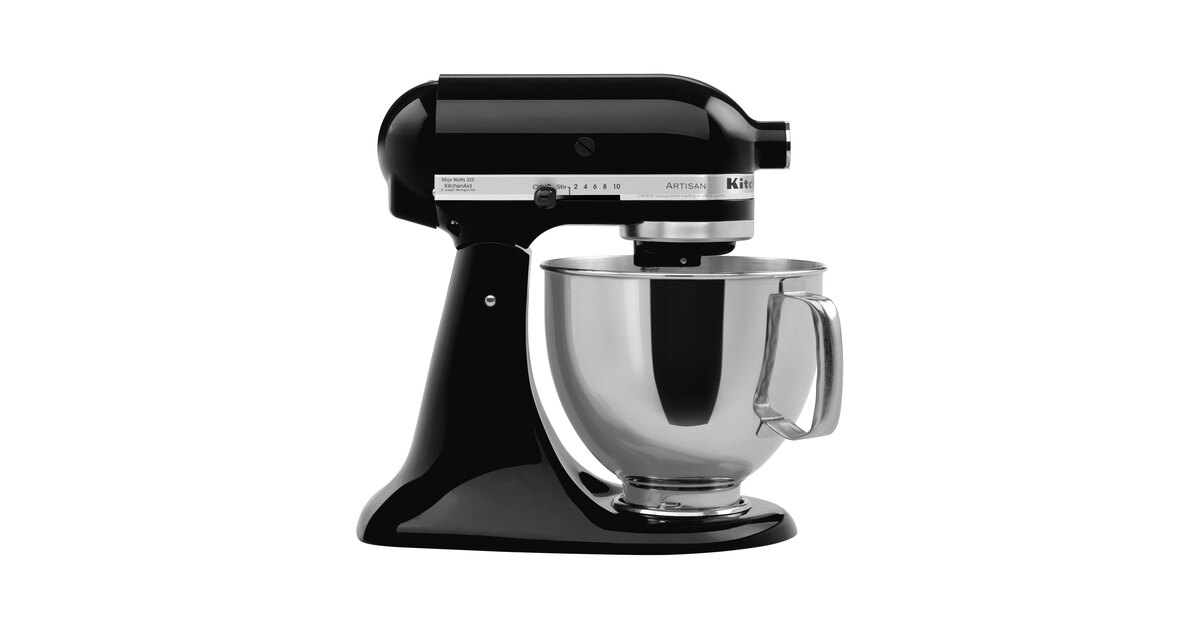 KitchenAid KSM150PSOB Artisan Series Onyx Black 5 Qt. Tilt Head