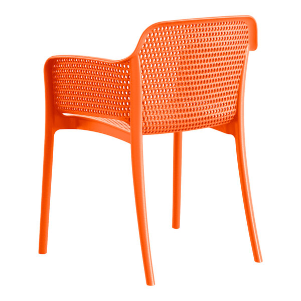 Rio Sunset Orange Resin Arm Chair