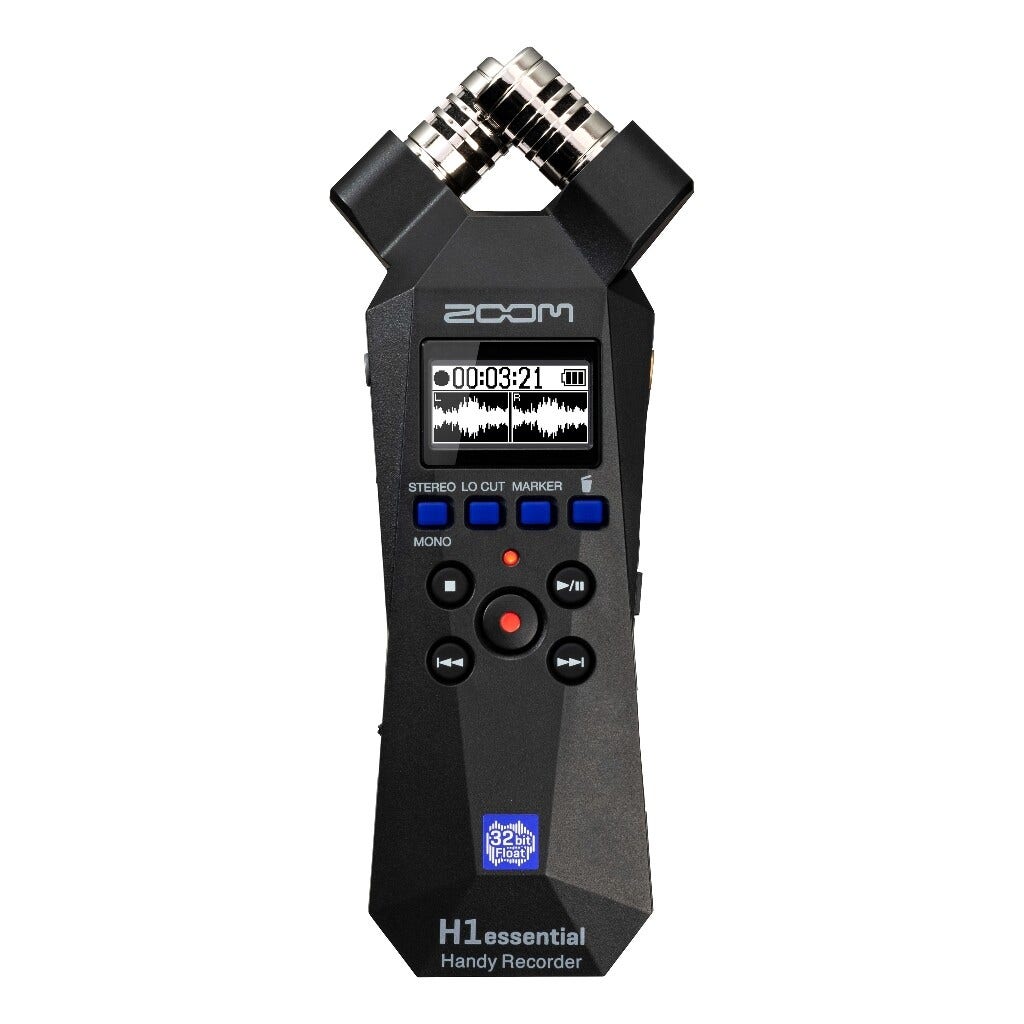 Zoom H1 Essential Handy Recorder - 32-bit Float Audio Capture