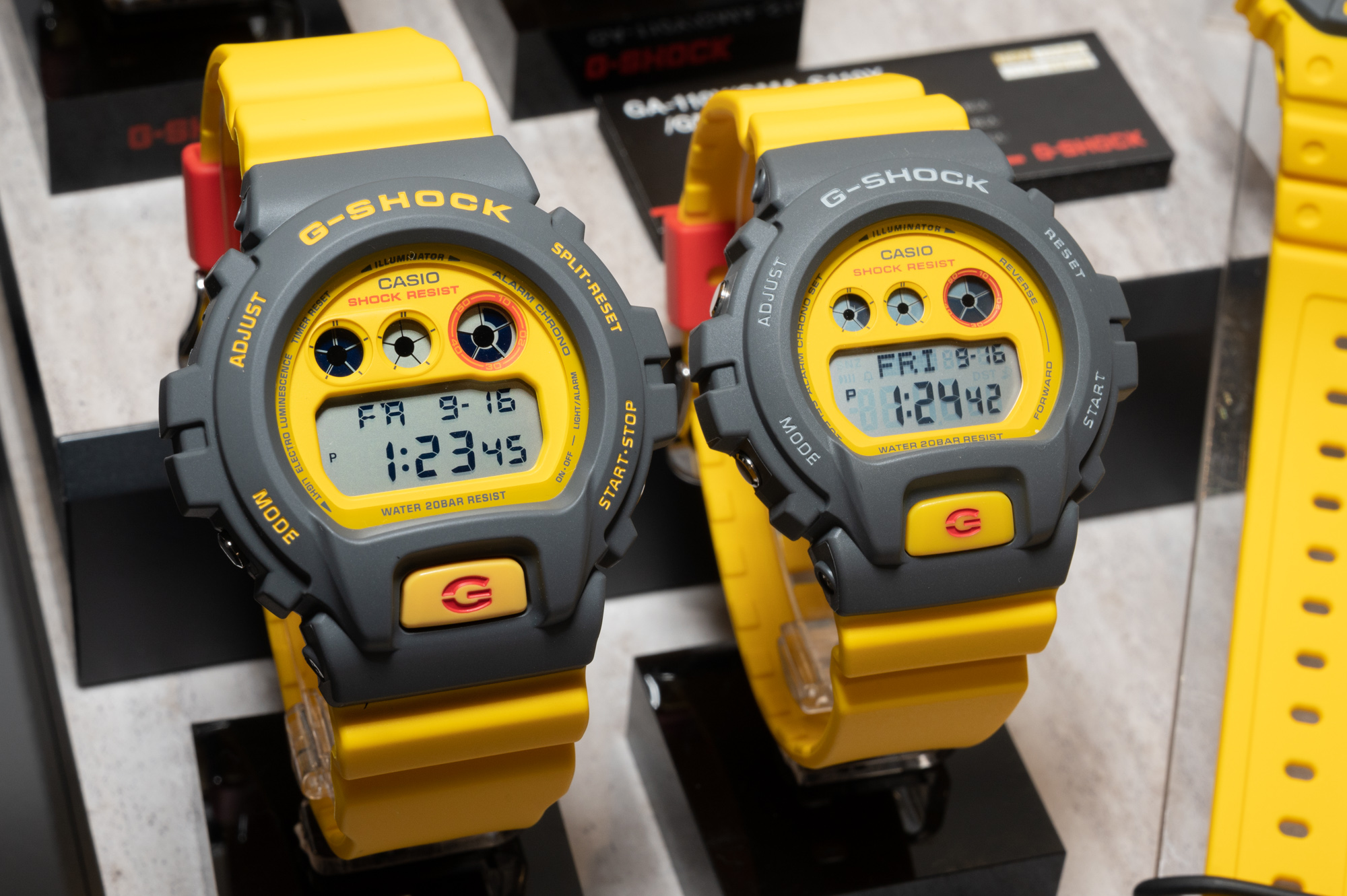 CASIO G-SHOCK デジタル腕時計 グレー/イエロー 土日限定セール！ G