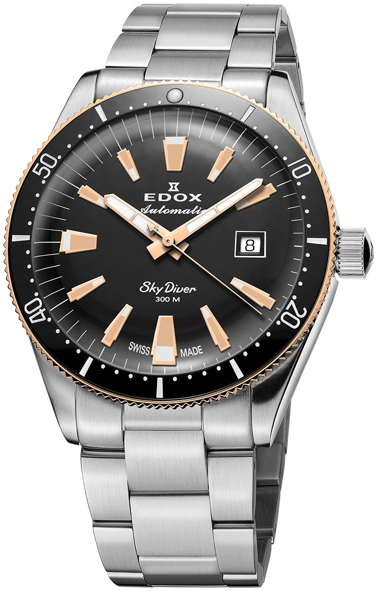 Edox Skydiver Date Automatic Limited Edition 80126-357RNM-NIRB