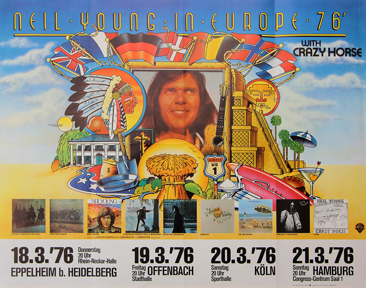 NEIL YOUNG IN EUROPE '76 WITH CRAZY HORSE (1976) West German