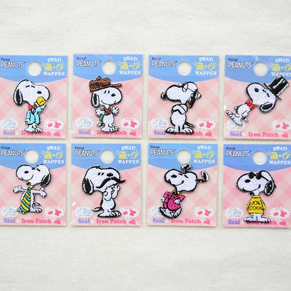 シールワッペン スヌーピー(マスタッシュ/ヒゲ) (S02Y2424) | ワッペン