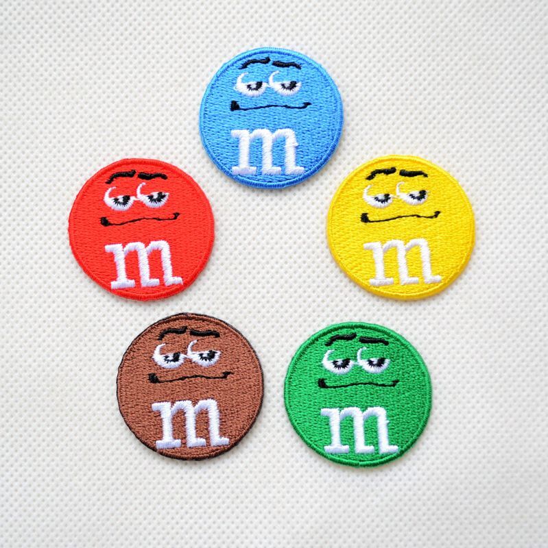 ミニワッペン M&M's エムアンドエムズ チョコレート(レッド) (S