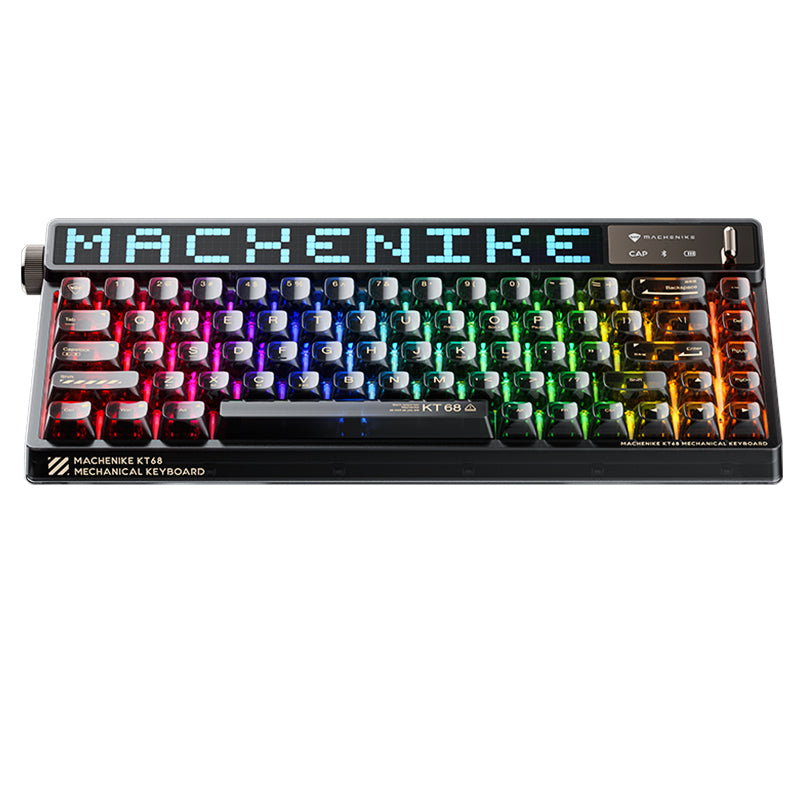 Machenike KT68 Smart Screen Hot-Swap Mechanical Keyboard - WhatGeek