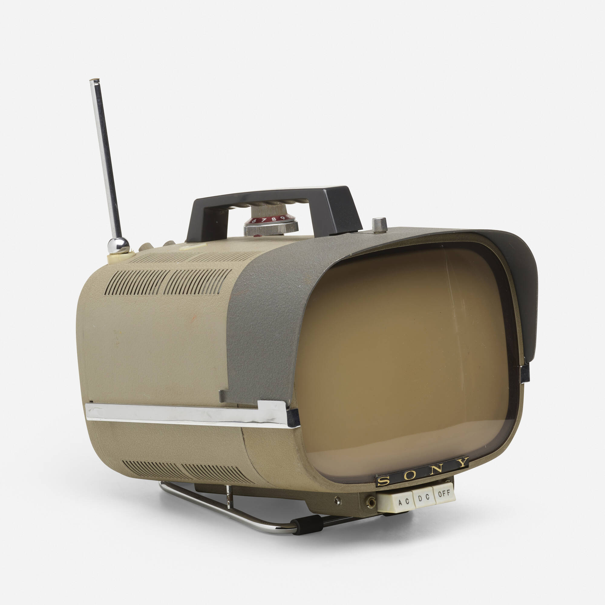 152: SONY, Portable transistor television, model 8-301 W < Art +