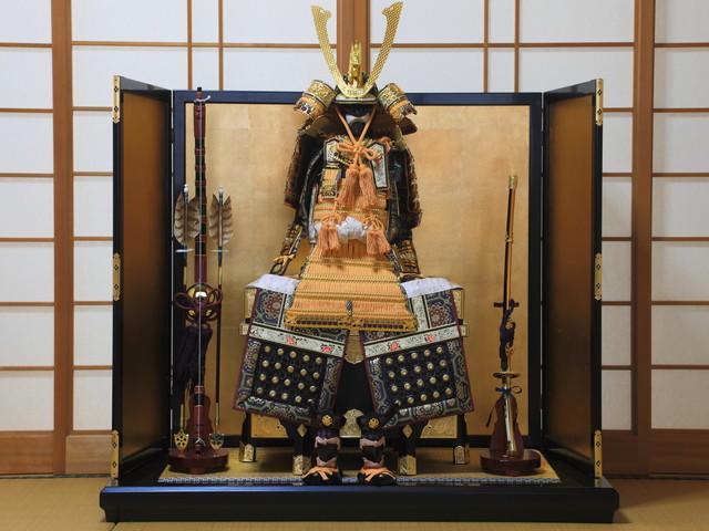 特価品】菊水作大鎧五月人形子どもの日鎧兜 鎧飾り 端午の節句 ケース付き