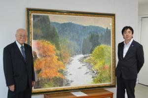 秋色 水彩画 荒木久夫 NO3