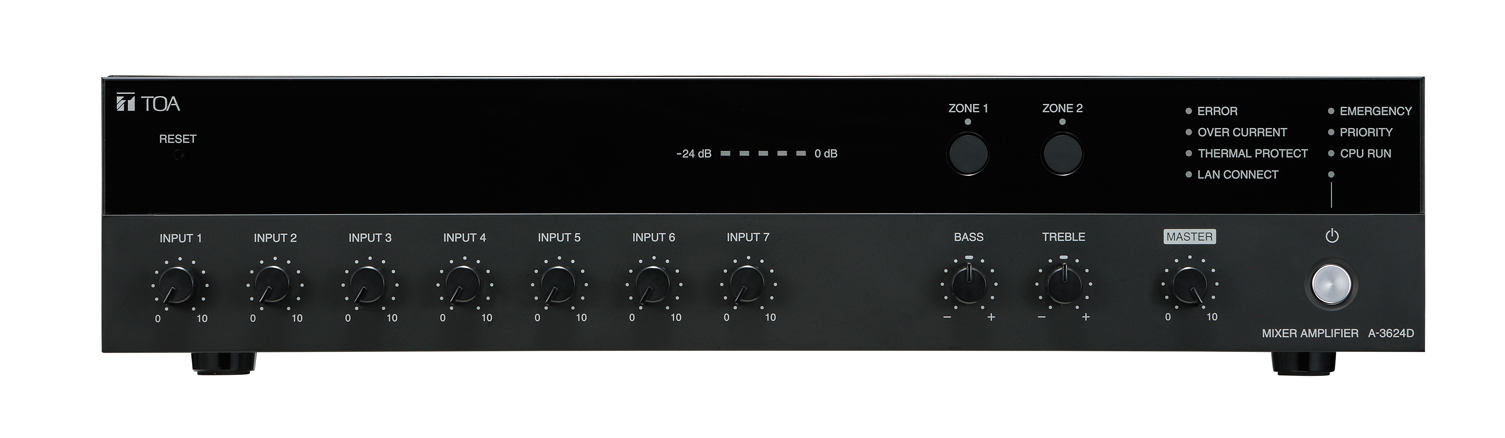 TOA ミキサーアンプ A-3624D ジャンク品 TOA ミキサーアンプ A-3624D