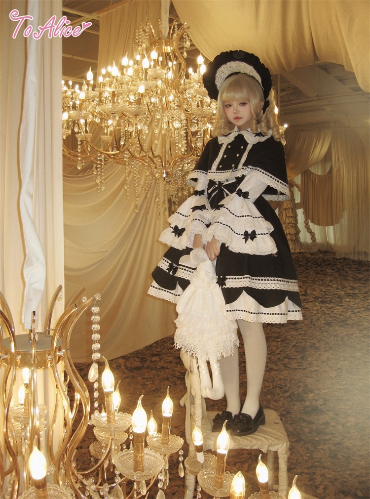 ToAlice】L1569スカラップコットンレースジャンパースカート - To Alice