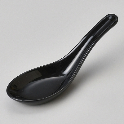 黒 レンゲ(陶磁器製 れんげ)|食器通販の陶磁庵