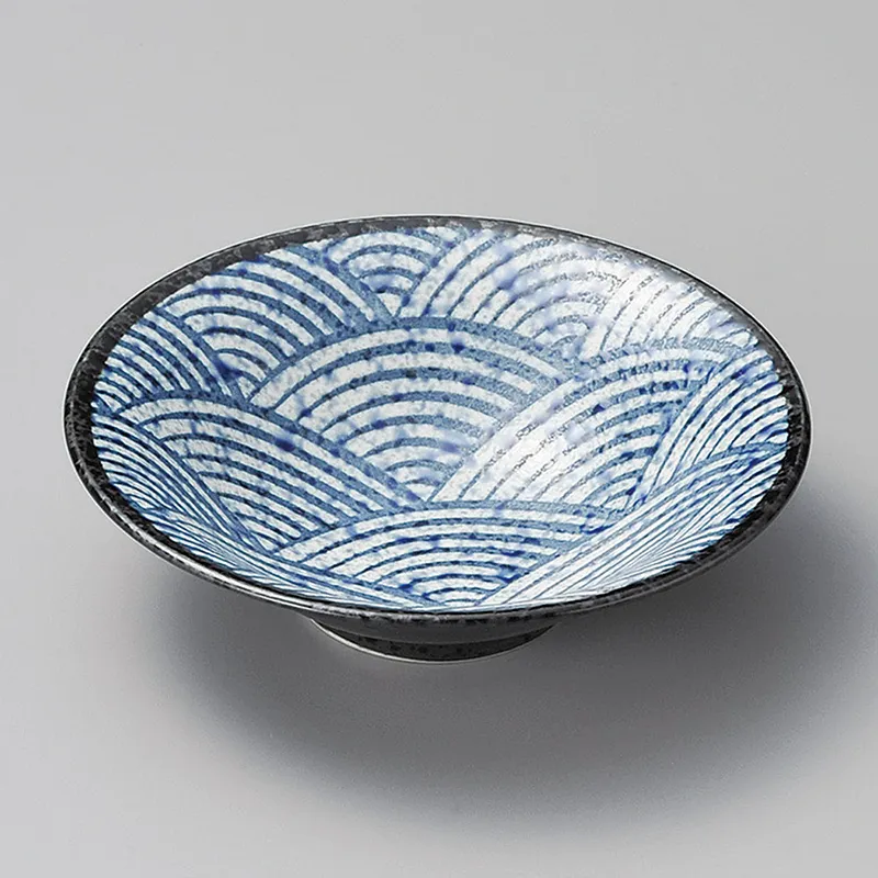 青海波5.0平鉢(和食器,鉢もの,中鉢)|食器通販の陶磁庵
