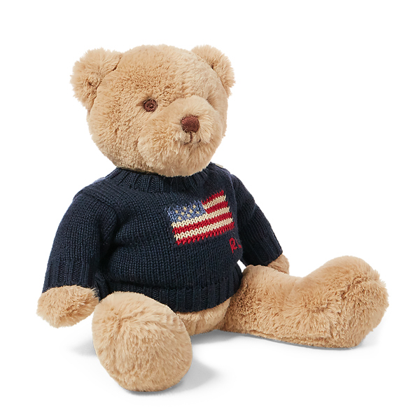 ポロ ラルフローレン] フラッグセーター POLO ベア(ネイビー): ネット