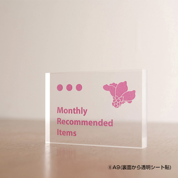 アクリルブロック ミニ プライス表示 価格表示 ｜ 商品紹介 ｜ 株式