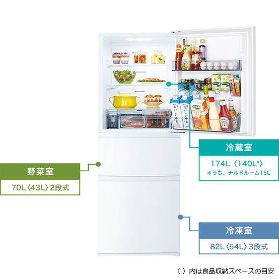 GR-T33SC | 冷蔵庫 | 東芝ライフスタイル株式会社