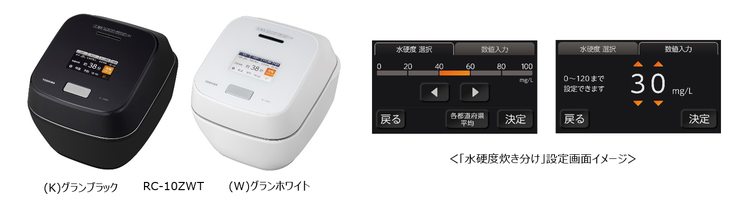 日本初 水の硬度に合わせて炊き分ける 真空圧力IHジャー炊飯器発売