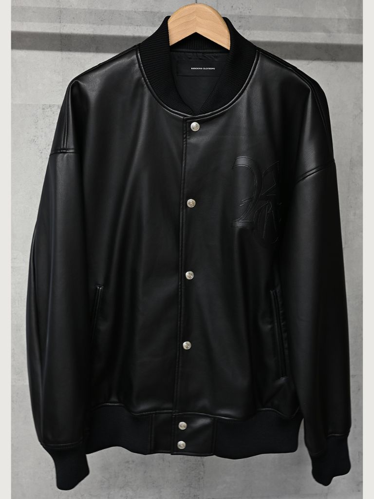 RESOUND CLOTHING - 《予約9月1日18時締め》 leather Varsity jacket