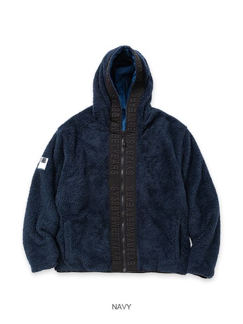 SY32 by SWEET YEARS - BOA FLEECE JACKETパーカーブルゾンNAVY 【SY32
