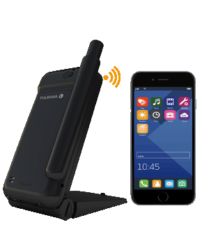 スラヤ衛星携帯ハブ（Thuraya SatSleeve Hotspot）