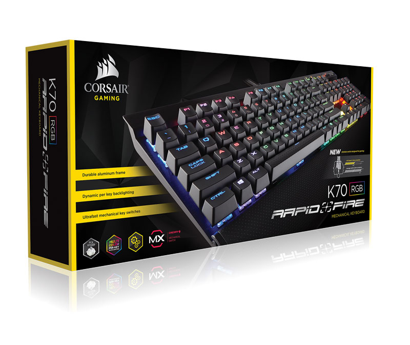 Corsair K70 RGB RAPIDFIRE Keyboard Review - Packaging | TechPowerUp