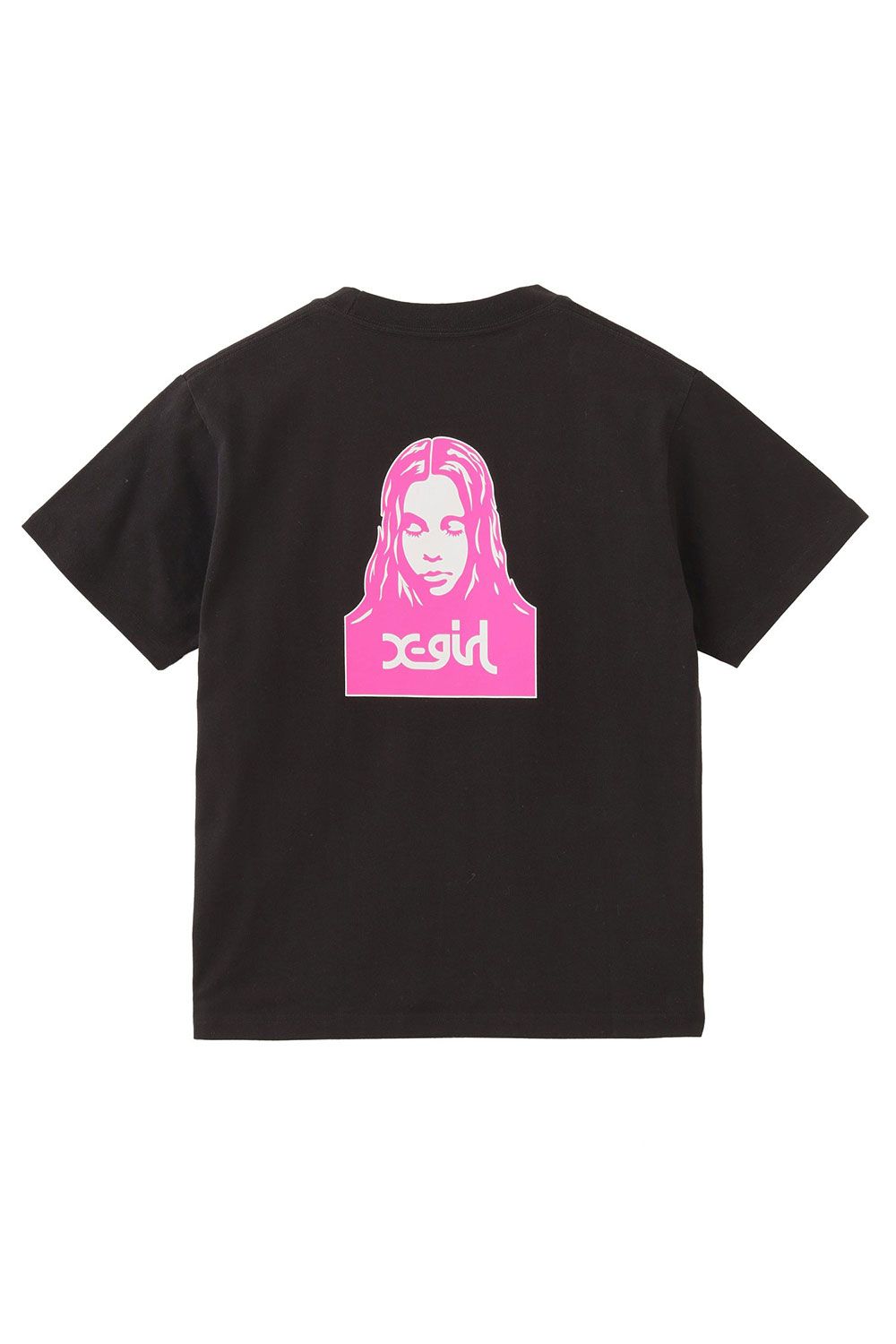 X-girl - FACE S/S TEE / ブラック | Tempt