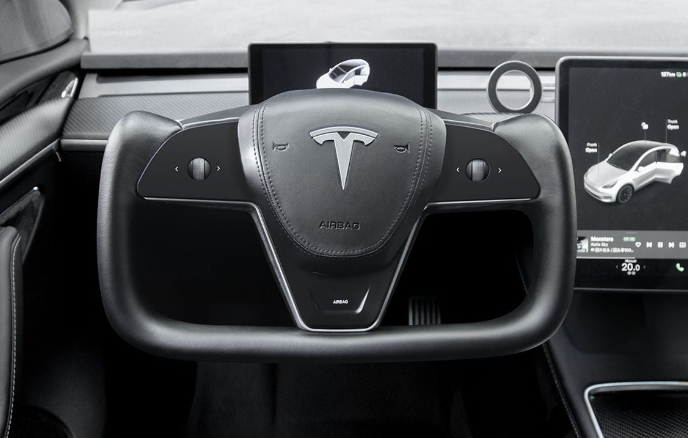 モデル3 / Y 新型ヨーク プレイド ステアリングホイール | Tesery