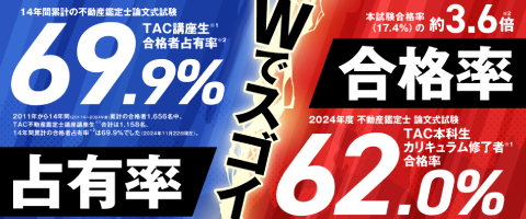 不動産鑑定士｜資格の学校TAC[タック]