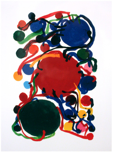 青赤緑の丸と小さな丸たちaoakamidorinomarutochiisanamurutachi|田中