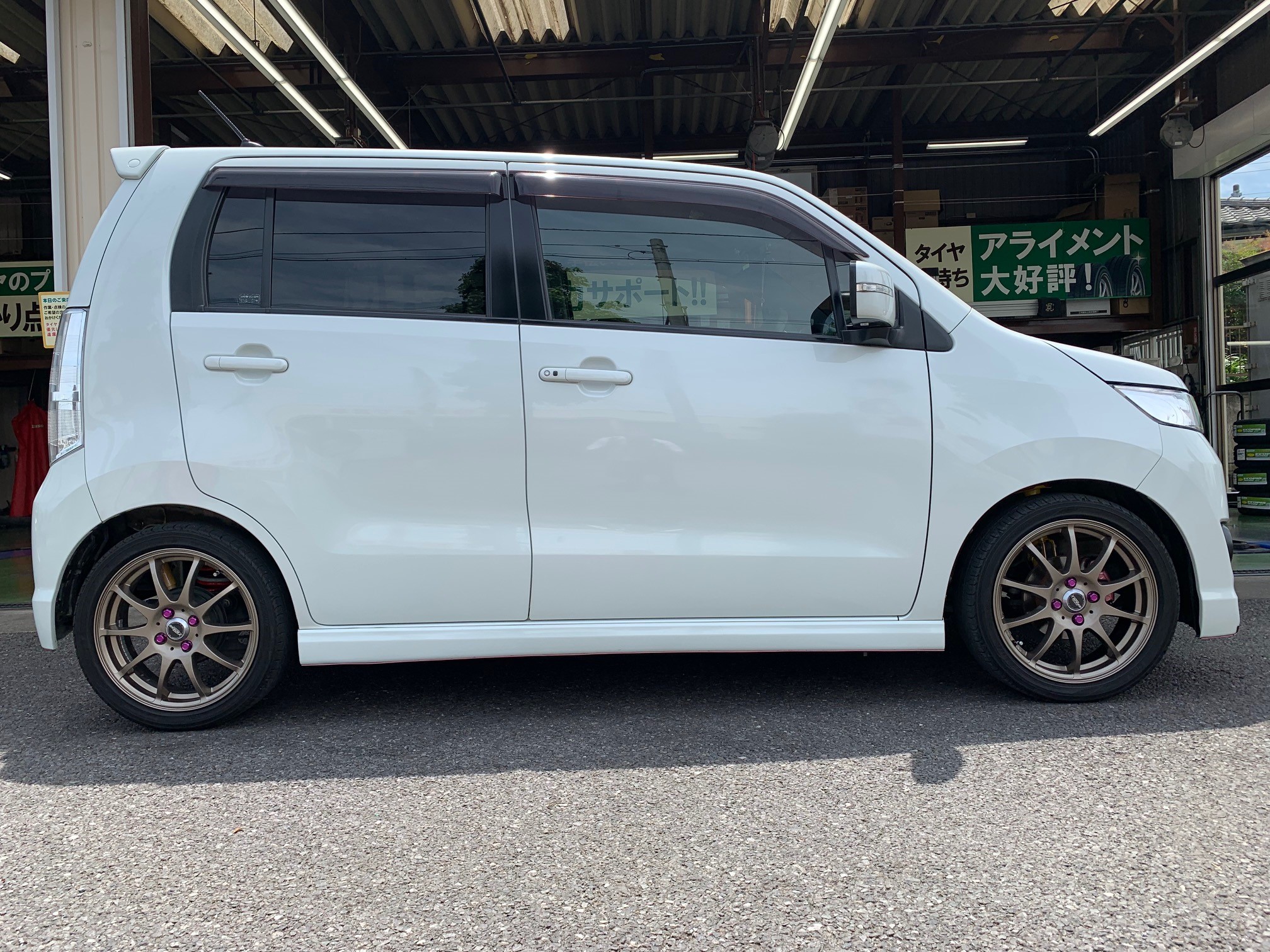 スズキ・ワゴンRスティングレー・MH23S】 ダウンサス、ショック