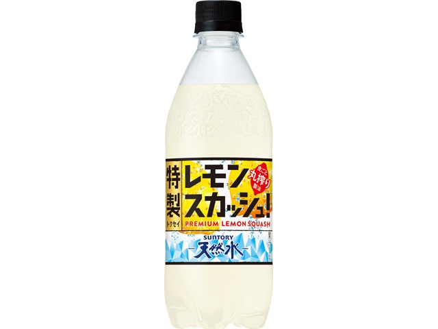 サントリー 天然水特製レモンスカッシュP500ml (4901777373341) の