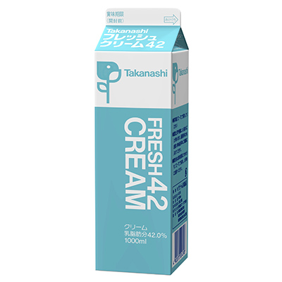 フレッシュクリーム42 1000ml | タカナシミルク WEB SHOP