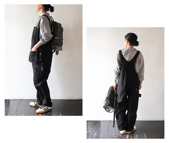 South2 West8 - Overalls - 11.5oz Cotton Canvas - BLACK サウス2