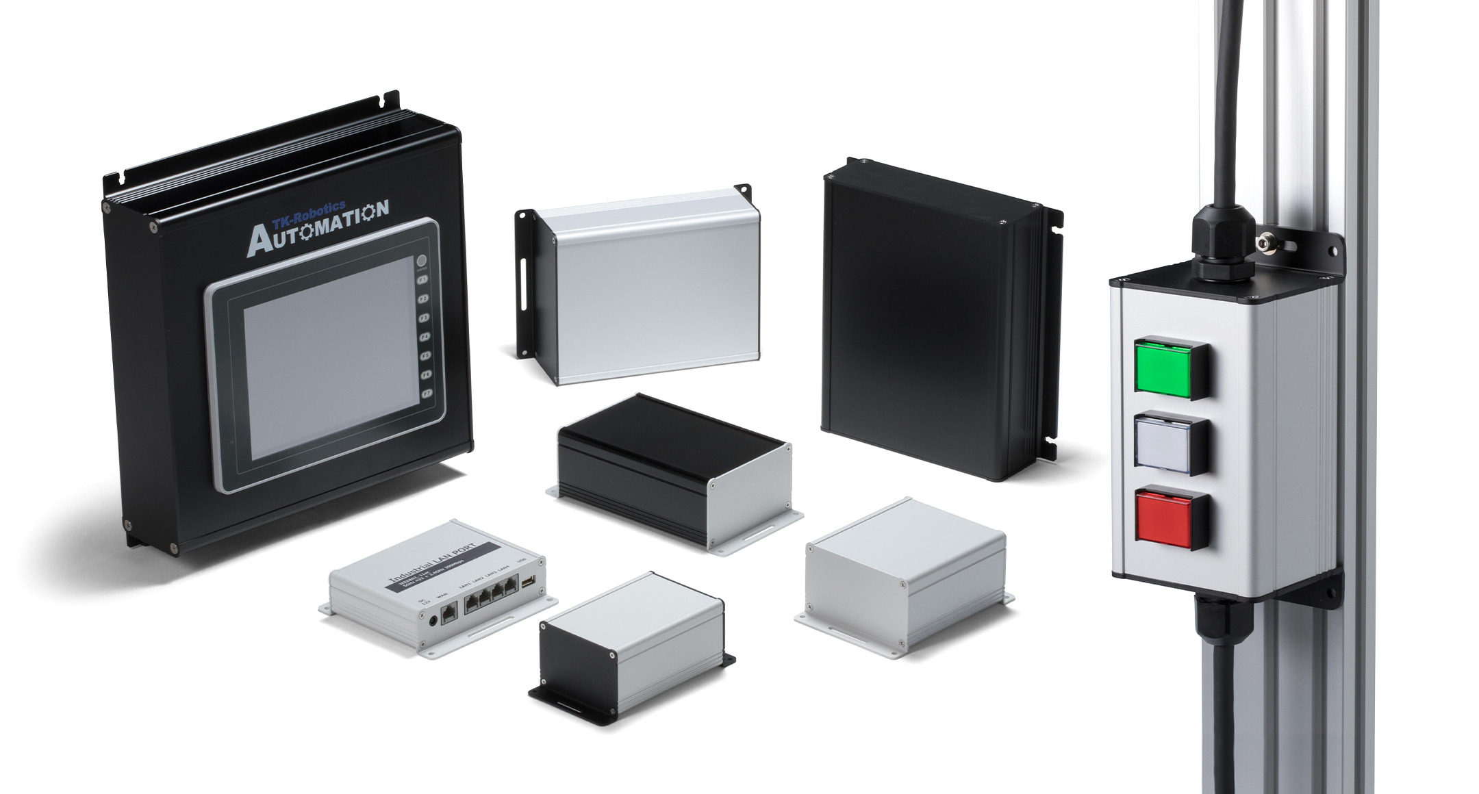 フランジ足付アルミ押出材ケース EXFシリーズ | 製品情報 | タカチ電機